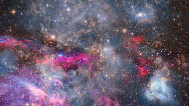 Bilimsel arka plan - galaxy ve boşluk bulutsu. Nasa tarafından döşenmiş bu görüntü unsurları