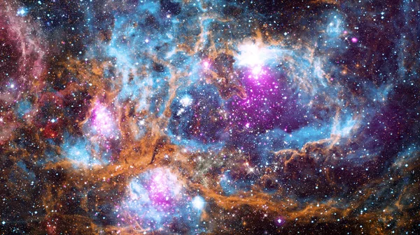 Karanlık Nebula Uzayda Yıldızlar Görüntünün Elementleri Nasa Tarafından Desteklenmektedir — Stok fotoğraf