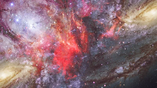 Univers Rempli Étoiles Nébuleuse Galaxie Éléments Cette Image Fournis Par — Photo