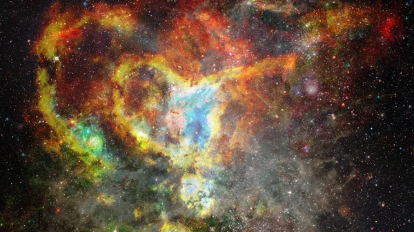 Nebula Stars Deep Space Glowing Mysterious Universe Elements Image Furnished — Stock Photo, Image