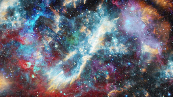 Mgławica Kolorowe Otwarta Gromada Gwiazd Wszechświecie Elementy Tego Obrazu Dostarczone — Zdjęcie stockowe
