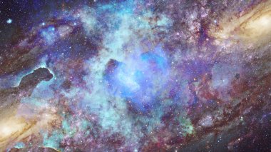 Bulutsusu ve derin uzay yıldızlarda. Fasciniting gökada. Nasa tarafından döşenmiş bu görüntü unsurları.
