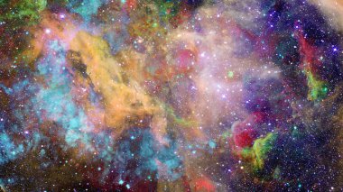 Güzel nebula ve galaksi. Bu görüntünün elementleri NASA tarafından desteklenmektedir.