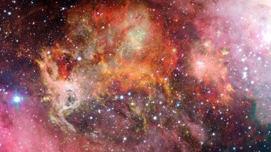 Yıldızlı derin uzay - Bulutsusu ve gökada. Nasa tarafından döşenmiş bu görüntü unsurları.