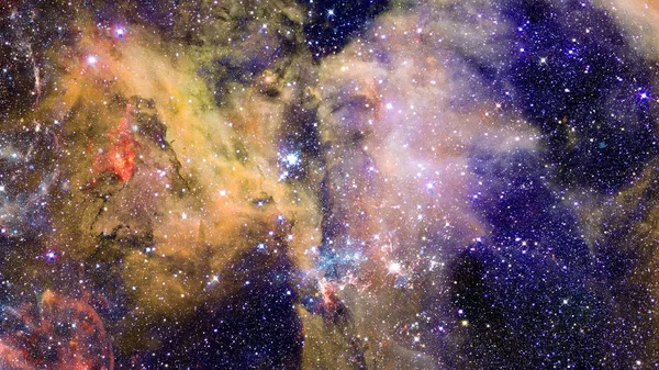 Fondo Cósmico Galaxias Con Nebulosa Polvo Estrellas Estrellas Brillantes Elementos — Foto de Stock