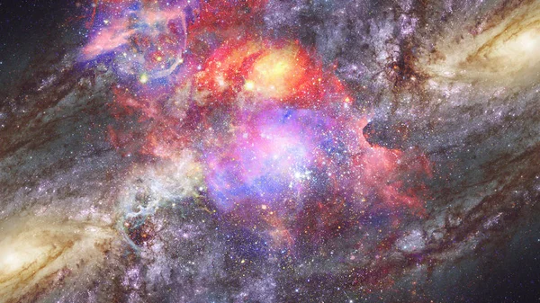 Nebulosa Galaxia Espacio Sistema Solar Elementos Esta Imagen Proporcionados Por —  Fotos de Stock
