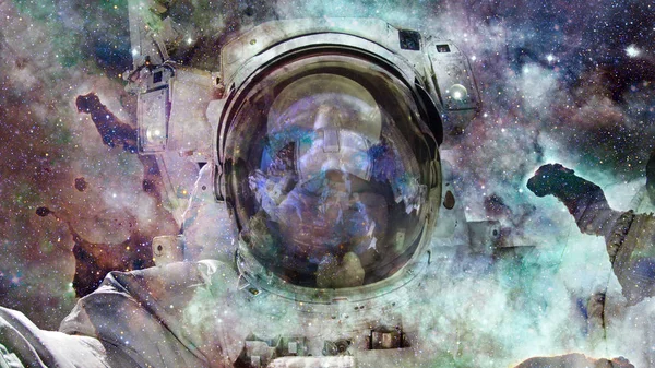 Galaxie Und Nebel Abstrakter Weltraum Hintergrund Elemente Dieses Bildes Von — Stockfoto