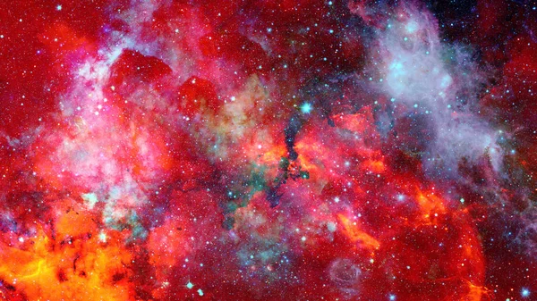 Färgade Nebula Och Öppna Kluster Stjärnor Universum Delar Denna Bild — Stockfoto