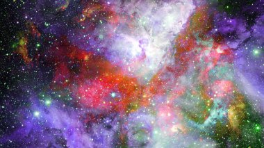 Bulutsusu ve derin uzay, gizemli evren yıldızlarda. Nasa tarafından döşenmiş bu görüntü unsurları