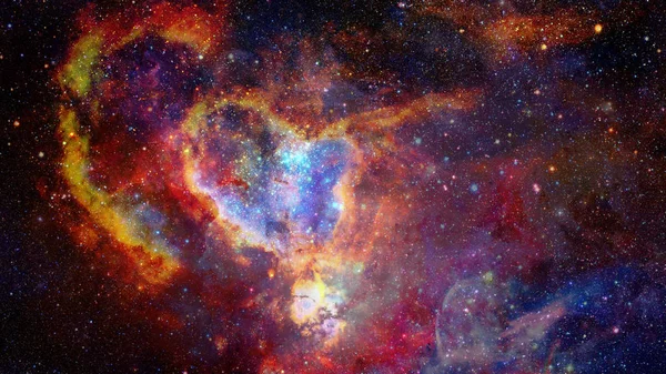 Цветная Туманность Открытое Скопление Звёзд Вселенной Элементы Этого Изображения Предоставлены — стоковое фото