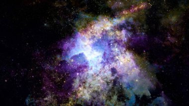 Derin uzayın yıldızlı arka plan. Bilim sanat. Nasa tarafından döşenmiş bu görüntü unsurları.