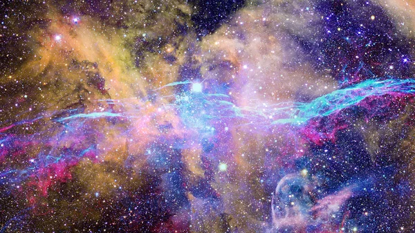 Färgade Nebula Och Öppna Kluster Stjärnor Universum Delar Denna Bild — Stockfoto