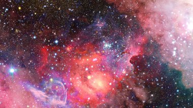 Nebula ve yıldızlar uzayda. Bu görüntünün elementleri NASA tarafından desteklenmektedir.