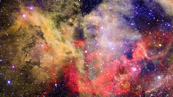 Nébuleuse et galaxies dans l'espace sombre. Éléments de cette image fournis par la NASA. — Photo