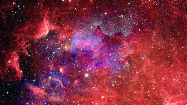 Nevel en sterren in de ruimte, mysterieus universum. Elementen verstrekt door NASA — Stockfoto