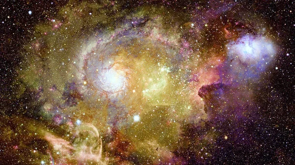 Nebulosa y estrellas en el espacio profundo. Elementos de esta imagen proporcionados por la NASA —  Fotos de Stock