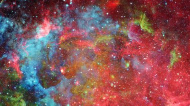 Güzel nebula ve galaksi. Bu görüntünün elementleri NASA tarafından desteklenmektedir.