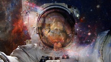 Starfield yıldız tozu ve nebula uzayı. Galaksi yaratıcı geçmişi. Bu görüntünün elementleri NASA tarafından desteklenmektedir.