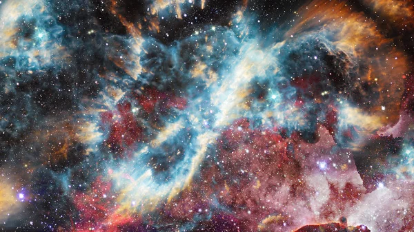 Universe Filled Stars Nebula Galaxy Elements Image Furnished Nasa — Stock Photo, Image