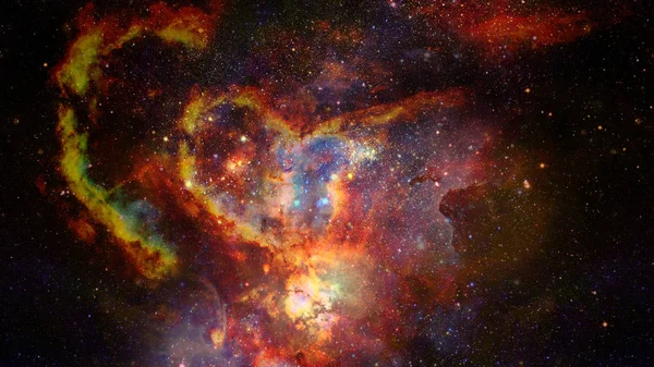 Изображение Туманности Открытом Космосе Созвездие Галактик Элементы Этого Изображения Предоставлены — стоковое фото