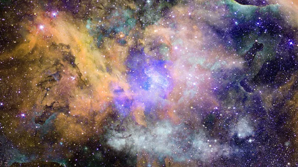 Starry Deep Outer Space Nebula Galaxy Elements Image Furnished Nasa — Stock Photo, Image