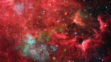 Yıldızlı derin uzay - Bulutsusu ve gökada. Nasa tarafından döşenmiş bu görüntü unsurları.