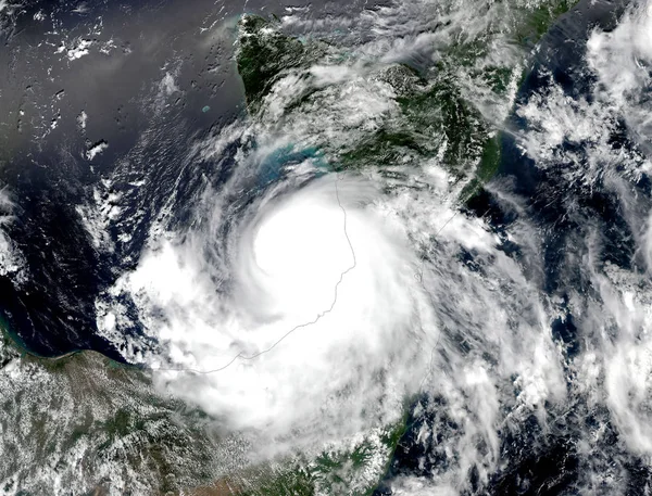 Hurrikán Látható Űrből Kép Elemei Vannak Berendezve Nasa — Stock Fotó