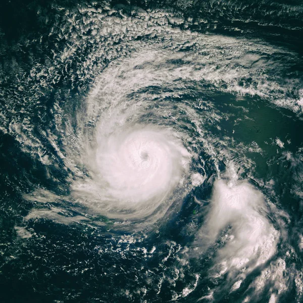 Вид Спутника Ураган Планете Земля Элементы Этого Изображения Предоставлены Наса — стоковое фото