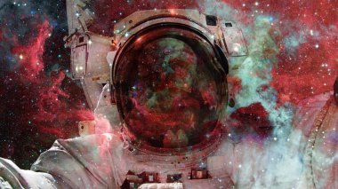 Galaxy ve bulutsu. Alan arka plan soyut. Bu görüntü döşenmiş Nasa tarafından unsurları.