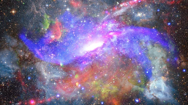 Nebulosa Och Galax Rymden Delar Denna Bild Tillhandahålls Nasa — Stockfoto