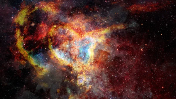 Nube Gas Nebulosa Nello Spazio Profondo Formazione Base Elementi Questa — Foto Stock