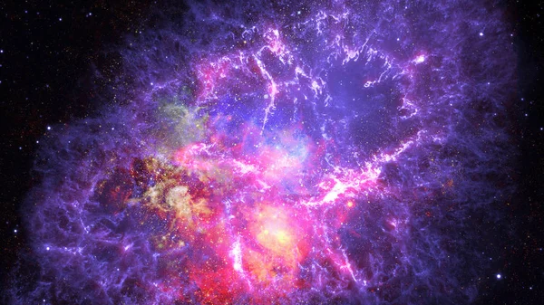 宇宙の星雲や銀河 Nasaによって提供されたこの画像の要素 — ストック写真