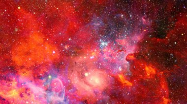 Nebula ve yıldızlar uzayda. Bu görüntünün elementleri NASA tarafından desteklenmektedir.