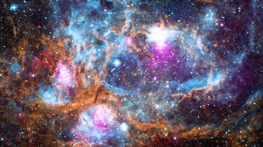 Yansıma bulutsusu site yıldız oluşumu. Nasa tarafından döşenmiş bu görüntü unsurları.