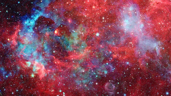 彩色的星云和星团的宇宙中的恒星 这幅图像由美国国家航空航天局提供的元素 — 图库照片