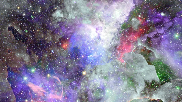 Uzayda Nebula Görüntünün Elementleri Nasa Tarafından Desteklenmektedir — Stok fotoğraf