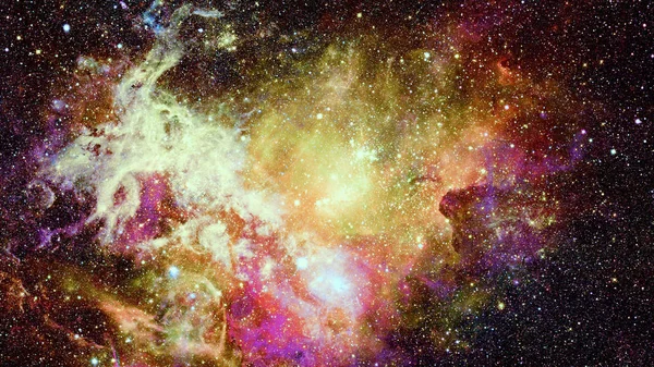 Belle nébuleuse et galaxie. Éléments de cette image fournis par la NASA. — Photo