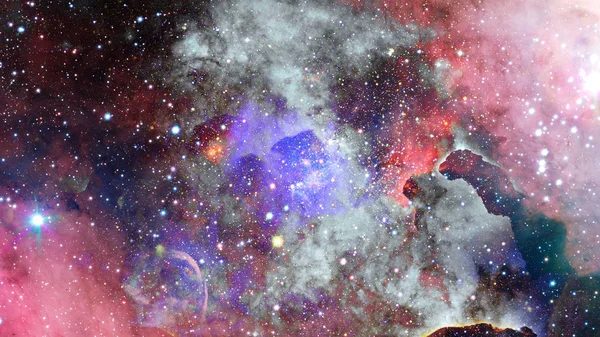 Nebulosa och galax i rymden. Delar av denna bild tillhandahålls av NASA. — Stockfoto
