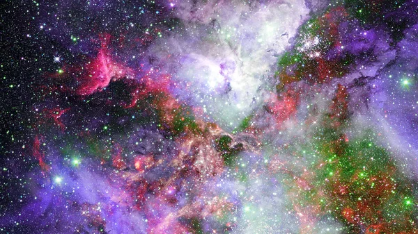 Céu Noturno Com Estrelas Nebulosa Elementos Desta Imagem Fornecidos Pela — Fotografia de Stock