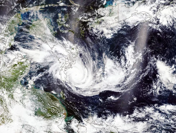 Super Taifun Mangkhut Ompong Auf Den Philippinen Elemente Dieses Bildes — Stockfoto