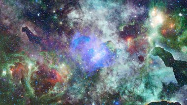 Galaxy ve bulutsu. Alan arka plan soyut. Bu görüntü döşenmiş Nasa tarafından unsurları.