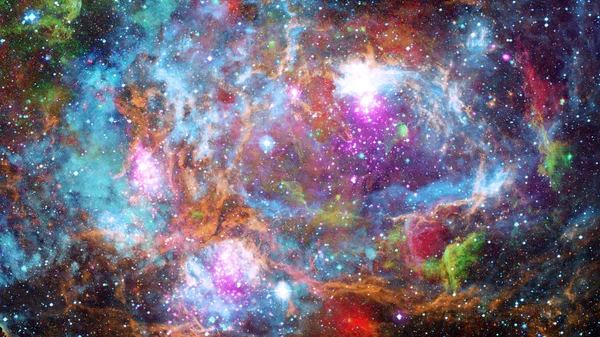 Beautiful Nebula Galaxy Elements Image Furnished Nasa — Stock Photo, Image