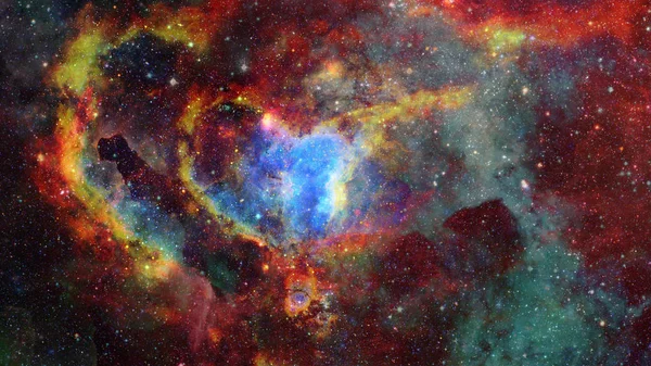 Туманність Зірки Космічному Просторі Темні Туманність Елементи Цього Зображенні Мебльовані — стокове фото