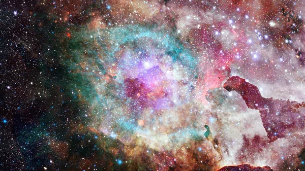 暗黒空間の中の星雲や銀河 Nasaによって提供されたこの画像の要素 — ストック写真
