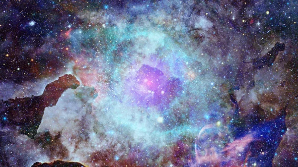 Belle Nébuleuse Galaxie Éléments Cette Image Fournis Par Nasa — Photo