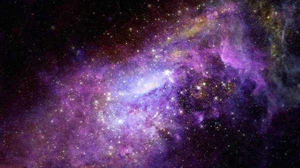 Nebula and galaxies in space. Futuristic background. Elements of this image furnished by NASA.