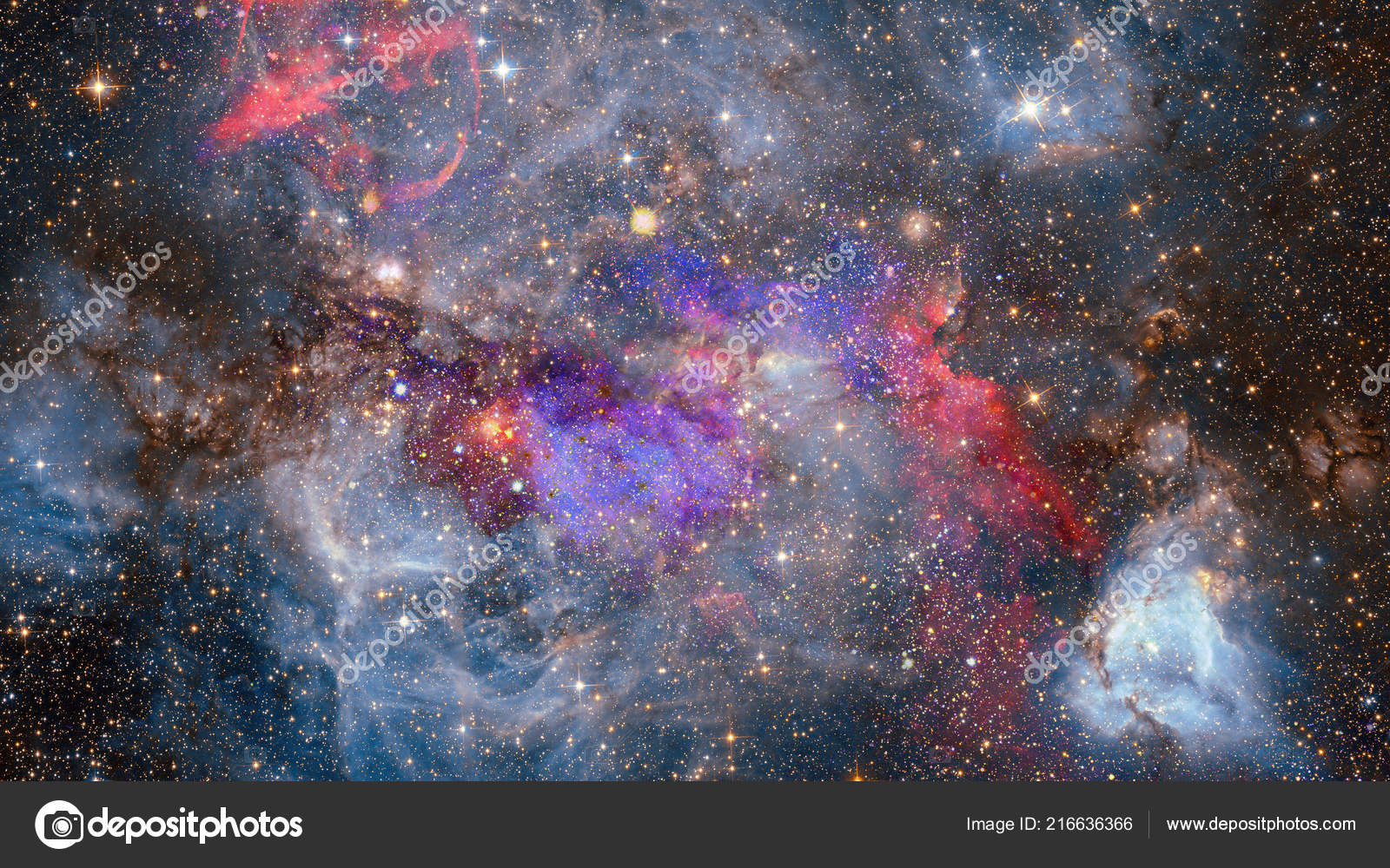 神秘的宇宙深空的星星这幅图像由美国国家航空航天局提供的元素 图库照片 C Nasa Image