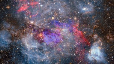 Bulutsusu ve derin uzay, gizemli evren yıldızlarda. Nasa tarafından döşenmiş bu görüntü unsurları