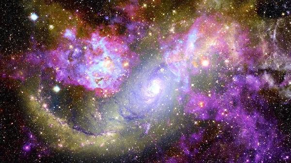 Spiral galaxy in space. Nature sky. Elements of this image furnished by NASA.