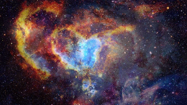 Nebula Stars Deep Space Bursting Galaxy Elements Image Furnished Nasa — Stock Photo, Image